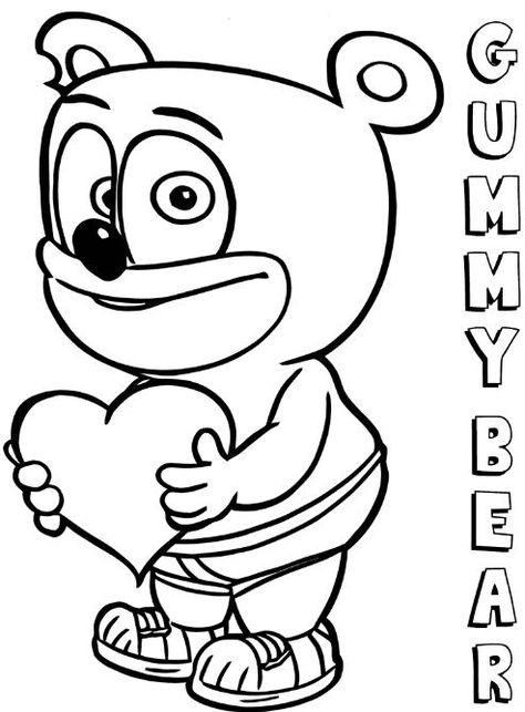 gummy bear coloring page Bear Coloring Page, Teddy Bear Coloring Pages, Bear Images, Barbie Coloring Pages, Barbie Coloring, Bear Coloring Pages, Alphabet Coloring Pages, Bear Pictures, Printable Coloring Book