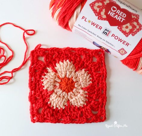 Crochet Advent Calendar, Repeat Crafter Me, Crochet Santa, One Flower, Crochet Christmas Trees, Crochet Daisy, Heart Flower, Red Heart Yarn, Notes Design