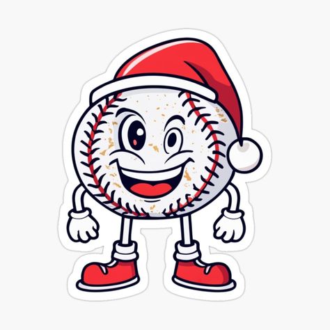 Get my art printed on awesome products. Support me at Redbubble #RBandME: https://www.redbubble.com/i/sticker/Christmas-Baseball-Xmas-Santa-Hat-Ball-by-Pirascano-Art/155955594.EJUG5?asc=u Christmas Baseball, Xmas Sticker, Sticker Christmas, Baseball Fan, Christmas Stickers, Santa Hat, Science Poster, Sticker Design, Stranger Things Fanart