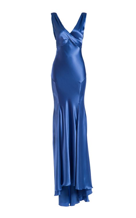 Maria Lucia Hohan's silk 'Lina' maxi dress has a mermaid silhouette with cinched shoulders, tailored seams, pleated skirt accents and a large bow detail at the back. Prom Dress Inspo, Maria Lucia Hohan, Formal Fashion, Quince Dress, Prom Dress Inspiration, Senior Prom, Manifestation Board, Silk Maxi, Dressy Dresses