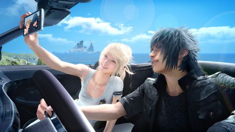 Wallpaper : Final Fantasy XV, Noctis, Lunafreya Nox Fleuret 1920x1080 - aznmike123 - 1905855 - HD Wallpapers - WallHere Noctis And Luna, Destiny Comic, Noctis Lucis Caelum, Goofy Disney, Valentines Day Pictures, Day Pictures, Outdoors Tattoo, Final Fantasy Art, Fantasy Hair