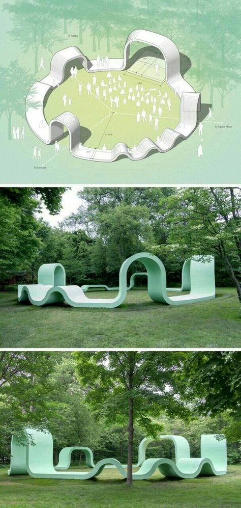 Lake Forest Illinois, Playgrounds Architecture, Urban Landscape Design, Public Space Design, Pavilion Design, Outdoor Pavilion, Outdoor Performance, Natural Playground, Playground Design