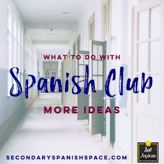 Spanish Club Activities, Spanish Club Ideas, Space Club, Spanish Learning Activities, Spanish Games, Teacher Info, Learning Spanish For Kids, Middle School Spanish, Learning A Second Language