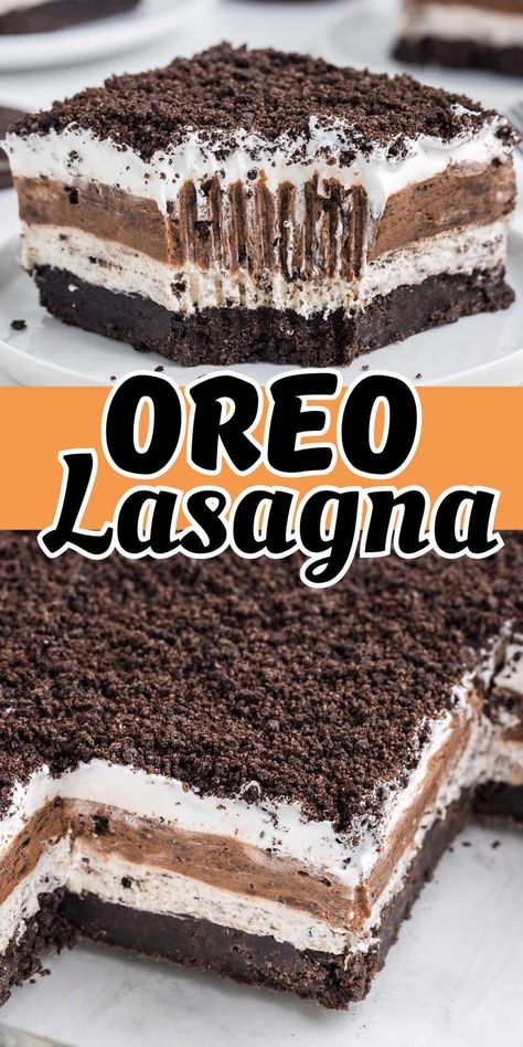 Easy Oreo Fluff Dessert, Cookies And Cream Mini Dessert, Oreo Creme Pie, Cheap Chocolate Desserts, Cookie Cream Tart, Oreo Cold Dessert, Oreo Pudding Cool Whip Dessert, Pudding Layered Desserts, Oreo Lasagne Dessert