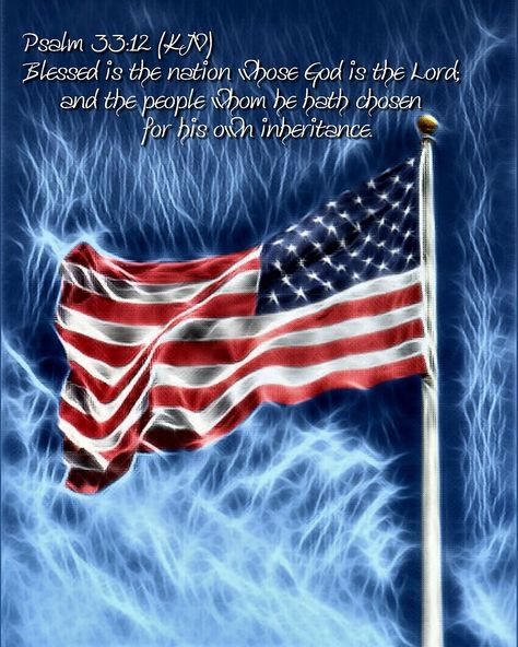 Psalm 33 12, Pictures Frames, American Flag Art, Psalm 33, Scripture Gift, Pray For America, American Flag Eagle, Flag Day, Flag Art