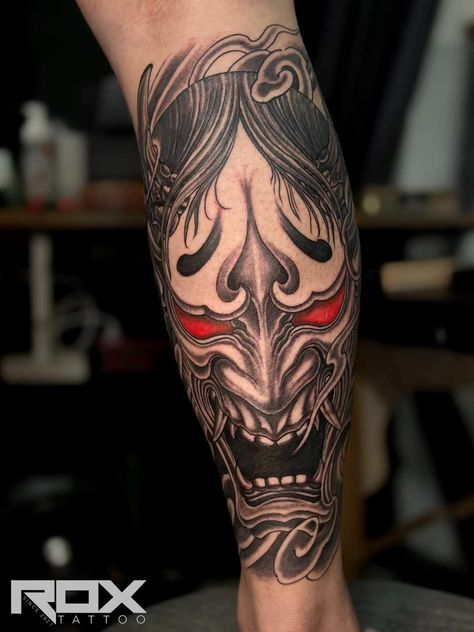 Japanese Eye Tattoo, Shogun Tattoo, Sam Tattoo, Chest Tattoo Drawings, Arm Tattoos Black, Japanese Leg Tattoo, Oni Mask Tattoo, Optical Illusion Tattoos, Illusion Tattoos