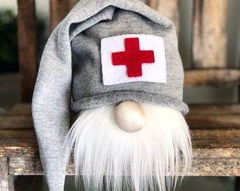 Doctor Gnome, Nurse Gnomes, Sock Gnomes, Nordic Gnomes, Homemade Art, Gnomes Diy, Gnome Gift, Scandinavian Gnomes, Diy Things