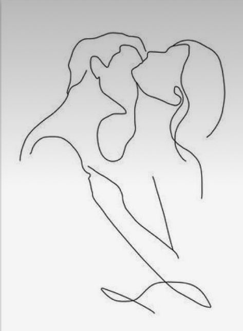 Body Line Art Couple, Feminine Line Art, Couple Line Art, Minimalist Couple, Optical Illusion Tattoos, Illusion Tattoos, Body Image Art, Body Outline, Line Art Images