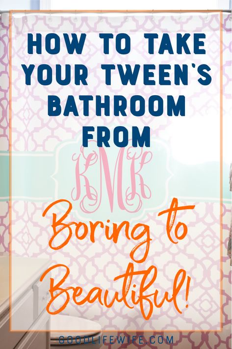 Preteen Bathroom Ideas, Teen Bathroom Ideas For Girls Teenagers, Teen Bathroom Decor Ideas, Teenage Bathroom Ideas, Teenage Girl Bathroom Ideas, Teen Girl Bathroom Decor, Teenager Bathroom Ideas, Teenage Girl Bathroom