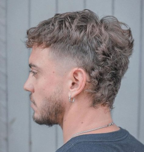 Short Wavy Hair Mullet for Men Men’s Short Shag Haircuts, Short Permed Mullet Men, Modern Mullet Haircut Curly, Short Perm Mullet, Guys Mullet Haircut Curly, Oval Face Mullet Men, Men’s Hairstyles Mullet, Mullet Style Haircut, Men’s Short Wavy Haircut