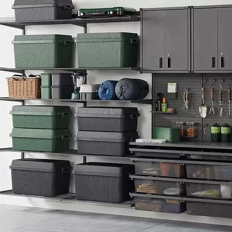 like-it Stack-up Containers | The Container Store Tool Chest Organization, Food Storage Cabinet, Stacking Storage, Custom Pantry, Closet Shoe Storage, Decorative Shelving, Shelving Accessories, Storage Tote, Hamper Storage