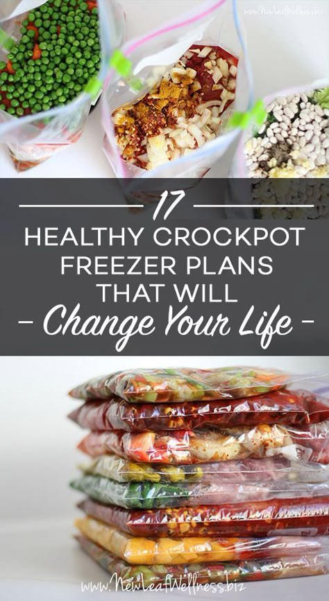 Healthy Crockpot Freezer Meals, Freezer Crockpot Meals Healthy, Family Freezer, Freezer Prep, Regular Meals, Crockpot Freezer Meals, Slow Cooker Freezer Meals, Freezable Meals, Freezer Meal Planning