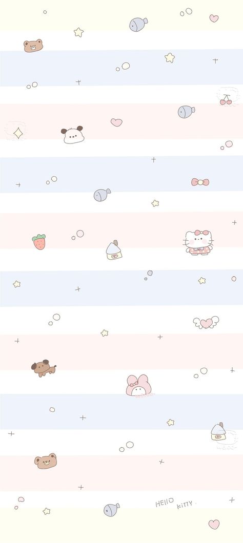 Sweet Phone Wallpaper, Cute Simplistic Wallpaper, Kawaii Pattern Wallpaper, Kawaii White Wallpaper, Cute Wallpapers Sanrio, Sanrio Cute Wallpaper, Weibo Wallpaper, Sanrio Wallpaper Ipad, Sanrio Characters Wallpapers