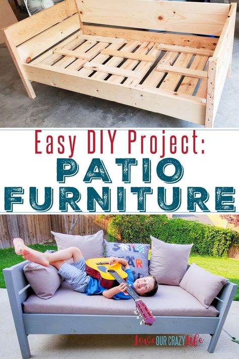 Easy Diy Couch, Cookie Tin Ideas, Build Your Own Patio, Build Your Own Couch, Diy Crib Mattress, Diy Decor Dollar Tree, Diy Toddler Bed, Tin Ideas, Mattress Couch