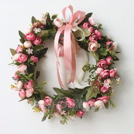 Wall Garland, Flowers Mirror, Diy Flower Wall, Silk Flower Wreaths, Garland Wreath, Boho Wreath, Flower Christmas, Rustic Christmas Wreath, Gift Wreath