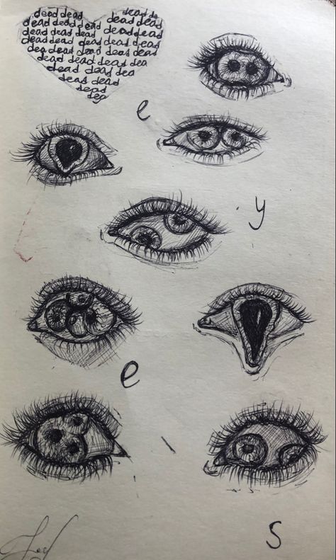 Eye Doodles, Drawing Eye, Notebook Drawing, Arte Grunge, Drawing Eyes, Indie Drawings, Tumblr Art, Tutorials Drawing, Sketchbook Art Journal