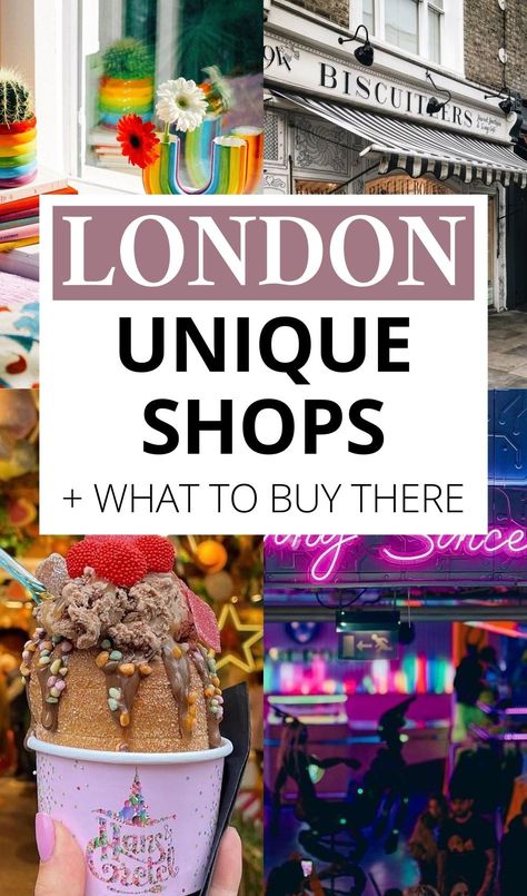 14 Most Unique Shops in London for Instagrammable Views Must Do Things In London, Best Food Places In London, Best Things To Buy In London, Thrift Stores In London, Best Shops In London, Things To Buy In London, Visiting London For The First Time, Must Do London, London Places To Go