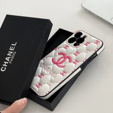 "Experience timeless elegance with our Embossed Chanel iPhone Case. Crafted with classic luxury design, this case adds sophistication to your device while providing superior protection. Elevate your style today! Iphone 15 Accessories, Elegant Phone Cases, Iphone 15 Phone Case, Chanel Phone Case, Προϊόντα Apple, Chanel Charm, Casetify Iphone Case, Chanel Iphone Case, Iphone Cases Bling