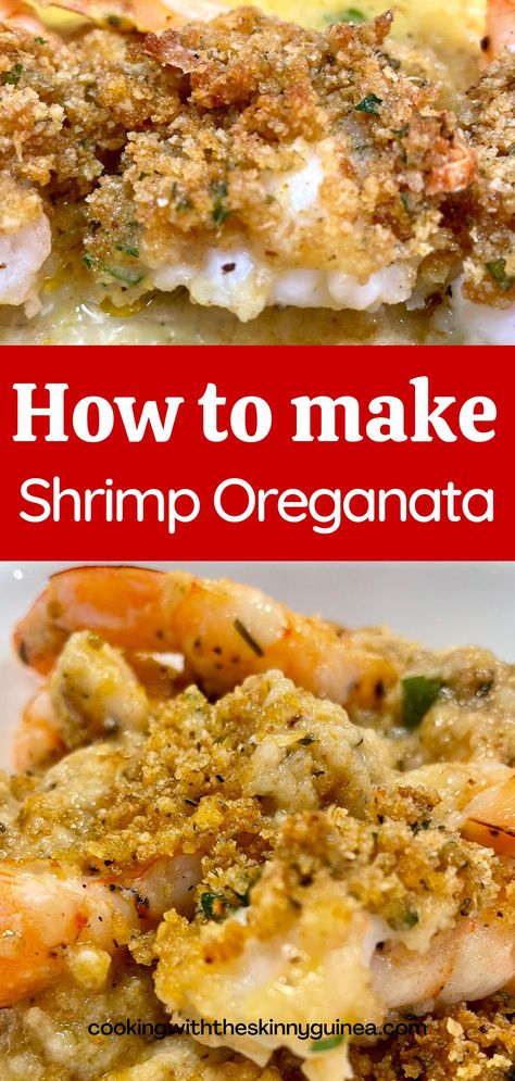 Florida Shrimp Recipes, Authentic Italian Shrimp Recipes, Shrimp Recipes Italian, Italian Shrimp Dishes, Shrimp Christmas Dinner, Italian Seafood Dishes, Baked Italian Shrimp, Baked Shrimp Oreganata Recipe, Ground Shrimp Recipes