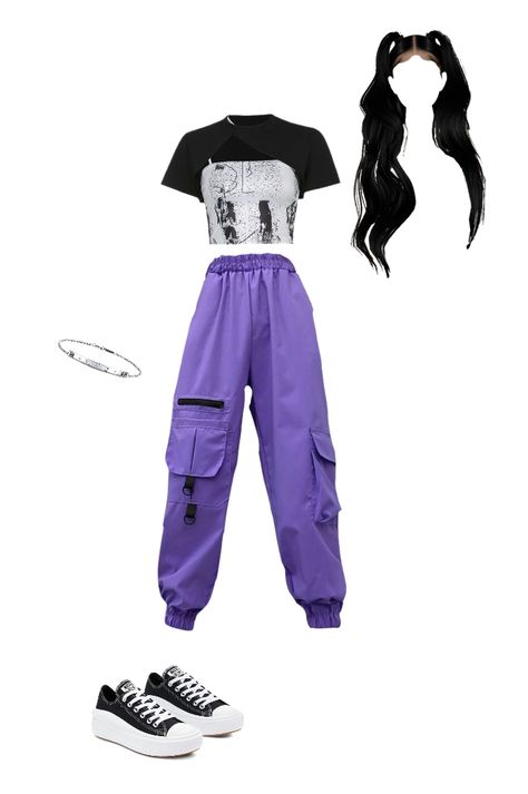 Kpop Stage Outfits Polyvore, Kpop Dance Outfits, Costume Pants, Kpop Concert Outfit, Jacket Outfit Women, Dance Outfits Practice, Preformance Outfits, Practice Outfits, Purple Outfits