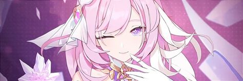 Elysia Twitter Header, Elysia Header Honkai, Elysia Banner Gif, Elysia Background, Elysia Header, Elysia Aesthetic, Elysia Banner, Honkai Banner, Pink Header Twitter