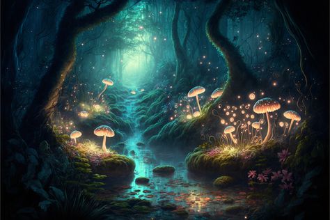 Mushroom Background, Trippy Pictures, Live Images, Black Goku, Laptop Backgrounds, Island Theme, Forest Background, Mystical Forest, Fantasy Forest