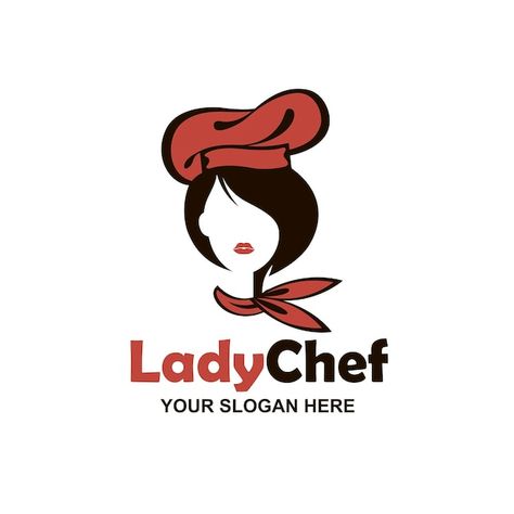 Vector chef woman design | Premium Vector #Freepik #vector #lady-chef #woman-chef #chef-girl #cooking-cartoon Lady Chef Logo, Chef Logo, Happy Birthday Woman, Female Chef, Character Design Sketches, Food Illustrations, Design Sketch, Graphic Resources, Card Design