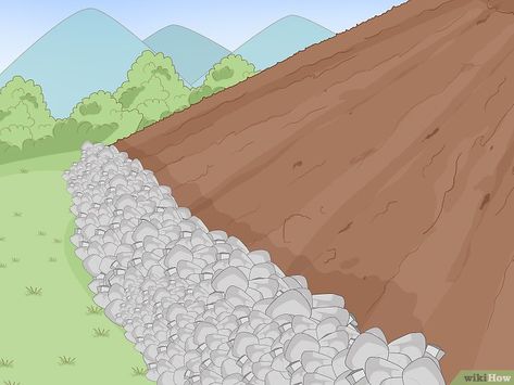 How to Control Erosion (with Pictures) - wikiHow Landscaping Along Fence, Yard Drainage, Soil Erosion, Landscaping On A Hill, Natural Swimming Ponds, Sloped Yard, Sloped Backyard, Drainage Solutions, Hillside Landscaping