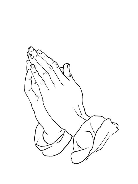 Praying Hands Stencil, Praying Nun Tattoo, Praying Hands Tattoo Stencil, Basic Tattoo Designs, Cross Rib Tattoos, Hands Tattoo Design, Praying Hands Drawing, Pray Tattoo, Praying Hands Tattoo Design