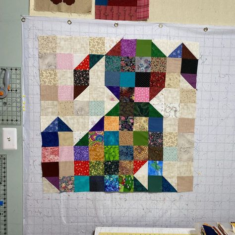 Sew... I sewed my floppy eared scrappy dog quilt top together. I even figured out how to add a black nose and pink tongue :-). When… | Instagram Puppy Quilt Patterns Free, Dog Quilt Patterns Free, Cat And Dog Quilt Patterns, Dog Quilt Patterns, Pug Quilt Pattern, Puppy Dog Quilt Pattern, Pins And Paws Cat Quilt, Pink Tongue, Animal Baby Quilt