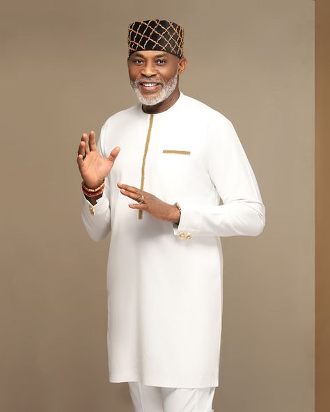 The 2021 Trad Collection Stylish Men Will Be Rocking (PS: Richard Mofe Damijo Is Already A Fan) | BN Style Men's Kaftan Designs, Kaftan Designs For Men 2021, Native Men Style, Latest Men Native Styles Nigeria, Native Designs For Men, Men Native Styles Nigeria, Men Kaftan Designs, Men Senator, Native Styles For Men