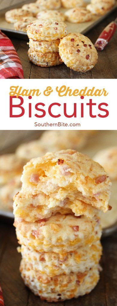 These Ham and Cheddar Biscuits are sure to be a favorite whether they end up being breakfast, lunch, dinner, or brunch! @bordencheese #sponsored Bacon Cheddar Biscuits, Flaky Buttermilk Biscuits, Cheddar Biscuits, Biscuit Rolls, Best Bacon, Buttermilk Biscuits, Bacon Cheddar, Biscuit Recipe, Breakfast Lunch Dinner