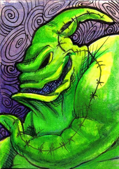 OOGIE BOOGIE by meteorville Boogeyman Nightmare Before Christmas, Oogie Boogie Art, Boggie Man, Oogie Boogie Drawing, Oogie Boogie Man, Nightmare Before Christmas Drawings, Boogie Man, No Carve Pumpkin Decorating, Christmas Drawings