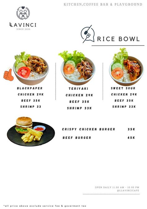 Logo Rice, Crispy Chicken Burgers, Diy Bowl, Food Menu Design, Beef Burger, Food Business, Poke Bowl, Food Places, Food Court