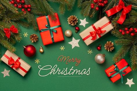 Horizontal christmas banner with present... | Premium Photo #Freepik #photo #christmas-present #christmas-gift #gift #christmas-banner Christmas Still Life, Christmas Images Hd, Best New Year Wishes, Cute Christmas Backgrounds, Gifts Banner, Modern Christmas Cards, Christmas Tree Background, Merry Christmas Wallpaper, Merry Christmas Background