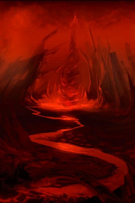 Hellfire Aesthetic, Tominos Hell, Hell Drawing, Hell Background, Hell Wallpapers, Hellscape Art, Inferno Aesthetic, Domain Expansion Ideas, Hell Aesthetic Dark