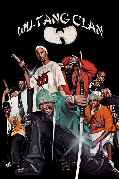 Wu Tang Clan Wallpaper, Wu Tang Art, Wu Tang Clan Album, Wu Tang Clan Logo, Iphone Wallpaper Rap, Samurai Drawing, Rap Art, Hip Hop Artwork, Hip Hop Poster