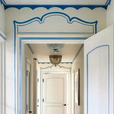 Interior Murals, Interior Deco, Painted Doors, Architectural Digest, House Painting, Home Deco, House Colors, Painted Furniture, Interior And Exterior