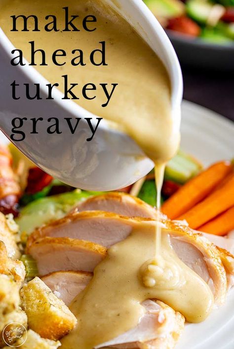 Tipsy Housewife Turkey Gravy Make Ahead, Make Ahead Turkey Gravy With Wings, How To Make A Turkey, Make Ahead Turkey Gravy Recipe, Turkey Gravey, Thanksgiving Turkey Gravy, The Best Turkey Gravy, Make Ahead Turkey, Make Ahead Turkey Gravy