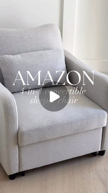 luxury findss on Instagram: "🔗🛍️Tap link in bio or comment "YES" to shop!  Amazon 4-in-1 sleeper chair!!! Follow me @luxury_homefinds2  for links as Meta is rolling out a new feature where we will all only get DMs from those we follow So for those who follow & comment "YES" check your DM as you will automatically get links sent to you! But no pressure to follow! If you prefer not to follow or if they don't send (IG can have a lot of glitches!) you can always tap the link in my bio to shop!✨

 Relax & sit back (or nap!) with this versatile sleeper chair gives you 4 pieces of furniture in 1!!! It easily converts from accent chair to chaise lounge for reading or watching tv to fully flat sofa bed because of its 4 adjustable backrest positions!! comfy and I love the design!! It's so Thankful Reading Chairs Comfy, Sleeper Chair Bed, Sleeper Chair, Chair Bed, So Thankful, Sit Back, Watching Tv, 4 In 1, Amazon Finds