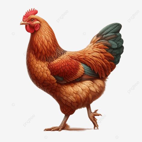 brown chicken standing on white background looking at camera with bright eyes brown chicken standi Chicken Clipart, Brown Chicken, Chicken Png, Eyes Brown, Transparent Image, Bright Eyes, White Background, For Free, Clip Art