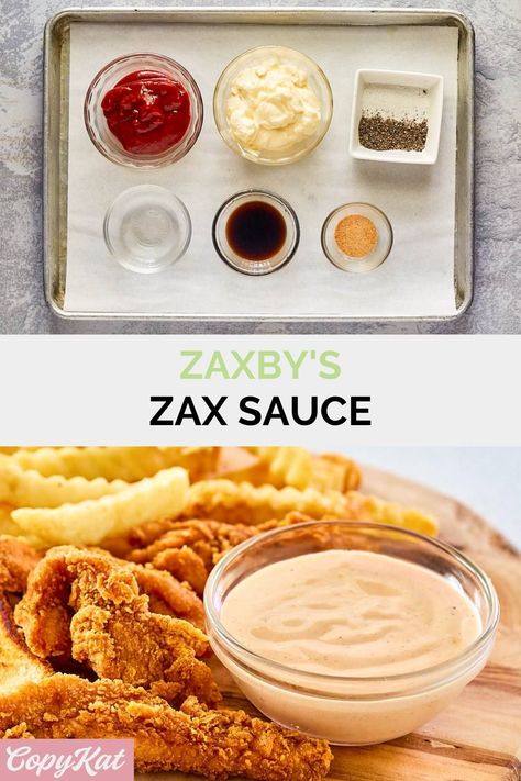 Zaxbys Sauce, Zax Sauce, Chicken Fries, Homemade Sauce Recipes, Fry Sauce, Diy Pantry, Gravy Sauce, Copykat Recipes, Sauce For Chicken