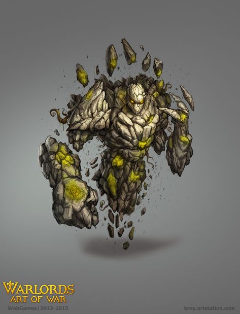 ArtStation - earth elemental, Ilya Abdrakhimov Elemental Plane Of Earth, Earth Elemental Fantasy Art, Earth Elemental Dnd, Elements Of Nature Art, Earth Golem, Stone Elemental, Rock Elemental, Earth Elemental, Earth Element