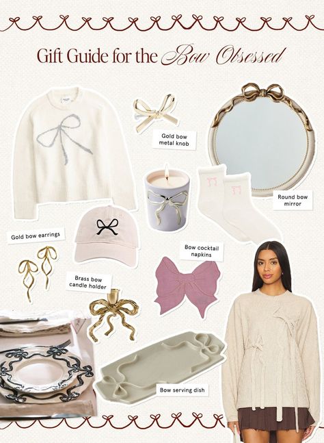 I’ve curated 12 of the best gifts for the person who loves the coquette trend. From bow fashion finds to bow home decor, this list is perfect for the bow obsessed girl in your life!Tap the items on the collage to shop my top gifts for the bow obsessed. For more gift ideas and holiday decor essentials, sure to check out my Amazon Storefront and my LTK. Coquette Christmas Gifts, Bow Fashion, Bow Sweater, Cozy Winter Outfits, Amazon Storefront, Decor Essentials, Bow Earrings, Sock Shop, Unique Presents