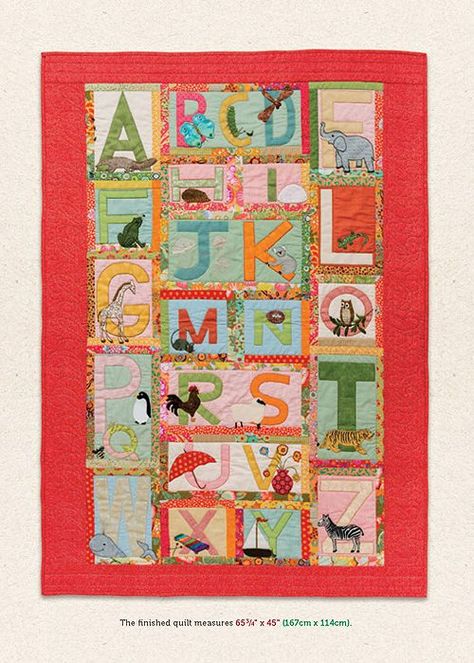 A is for Alphabet Q is for Quilt - Inspirations Studios Q Is For Quilt, Quilt Cushion, Alphabet Quilt, Country Bumpkin, Fun Quilt, Childrens Quilts, Print Book, Soft Toys, Flip Book