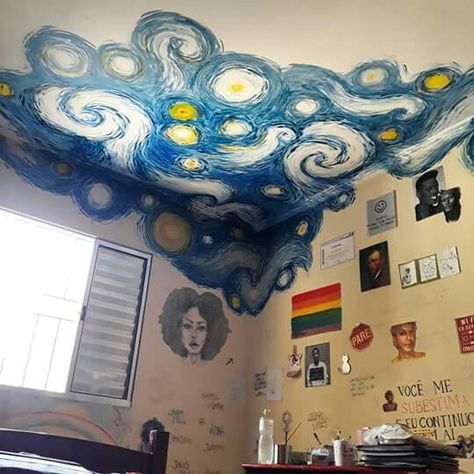 فنسنت فان جوخ, Arte Van Gogh, Seni Cat Air, Room Deco, Cute Bedroom Decor, Dreamy Room, Room Design Bedroom, Dream Room Inspiration, Buy Home