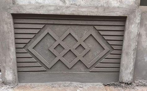 Indian Compound Wall Design, Cement Gate Design, Trending Wall Designs, Compound Wall Design Exterior Indian Simple, Cement Plaster Wall Design, Hall Room Design, Perimeter Fence, Arch Designs For Hall, Pop Design For Hall