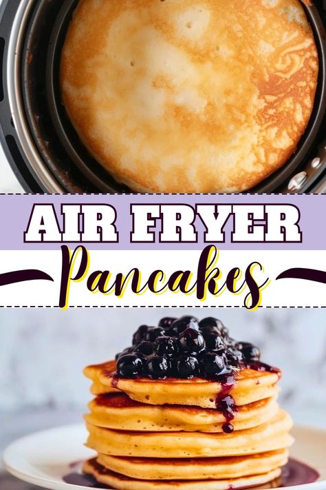 Air Fryer Pancakes, Super Fluffy Pancakes, French Toast Sticks, Tasty Pancakes, Easy Air Fryer, Mini Pies, Breakfast Dishes, Quick Breakfast, Fryer Recipes