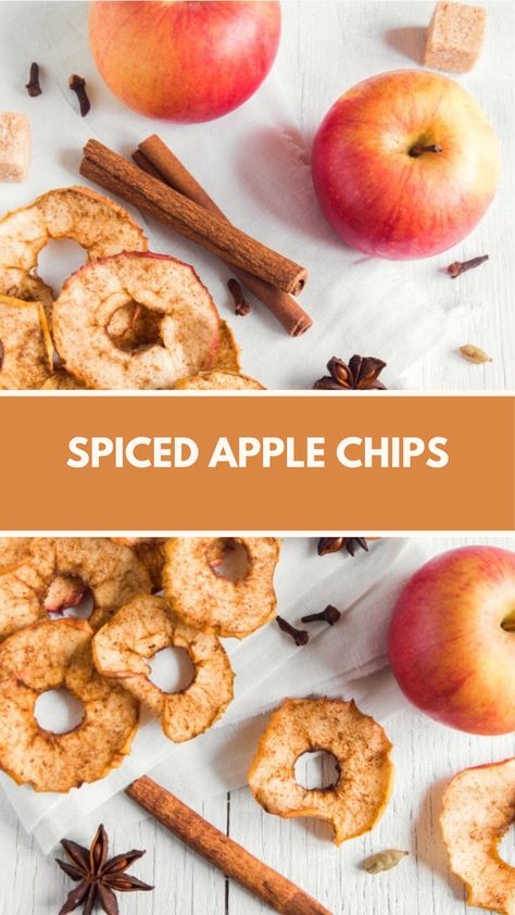 Spiced Apple Chips recipe is made of fresh apples, cinnamon, and sugar this delightful snack serves 24 and takes about 1 hour to prepare, making it a perfect treat for health-conscious snackers and autumn enthusiasts alike. Best Apple Desserts, Apple Chips Recipe, Apples Cinnamon, Apple Chips, Apple Dessert Recipes, Fruity Desserts, Chips Recipe, Health Conscious, Apple Desserts