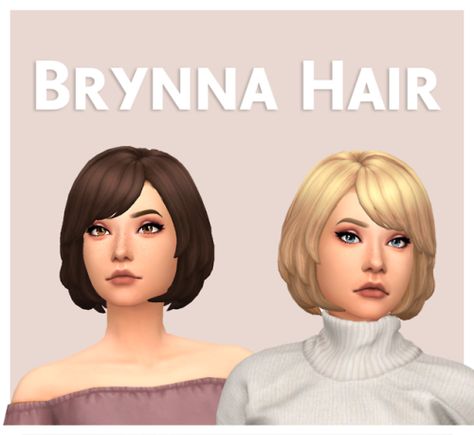 Donating Hair, Pelo Sims, Sims 4 Mm Cc, Sims 4 Mm, Sims Hair, Bob Hair, Sims 4 Cas, Cc Sims, Sims 4 Game